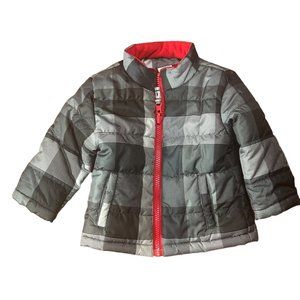 Healthtex Baby Winter Jacket Gray Black Red 12 Months